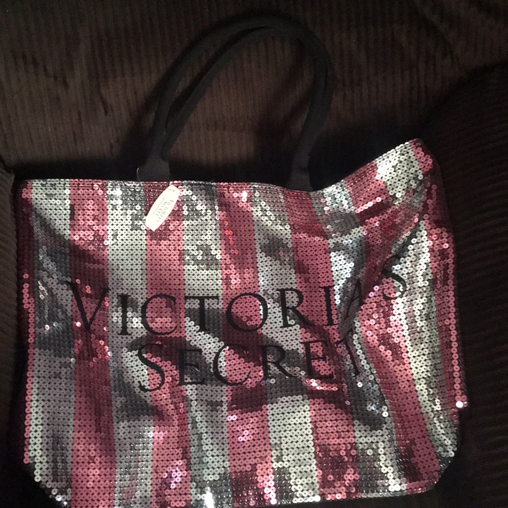 Victoria’s Secret sequin tote bag